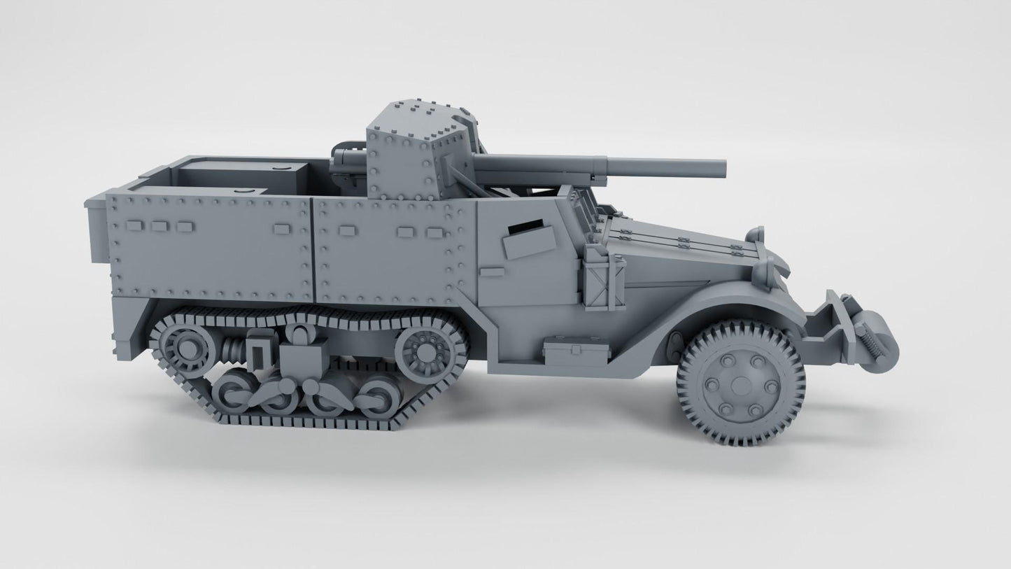 BA Battlegroup  M3 gun motor carriage (M3 GMC) (USA, WW2) 3D Printed Various Scales