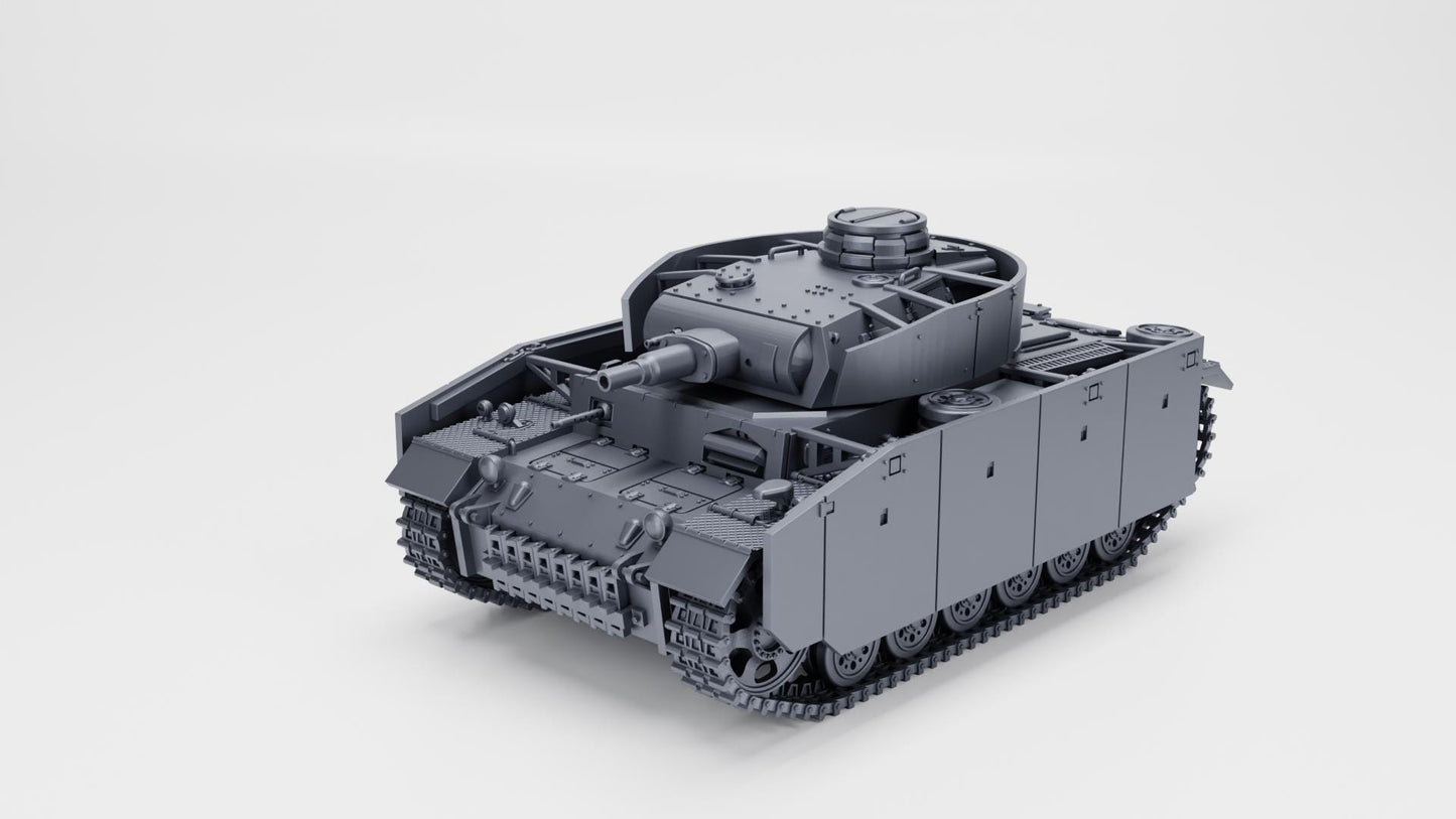 Panzer III Ausf.N, 21st Panzer Division, 1:56 Scale 3D Printed Miniature