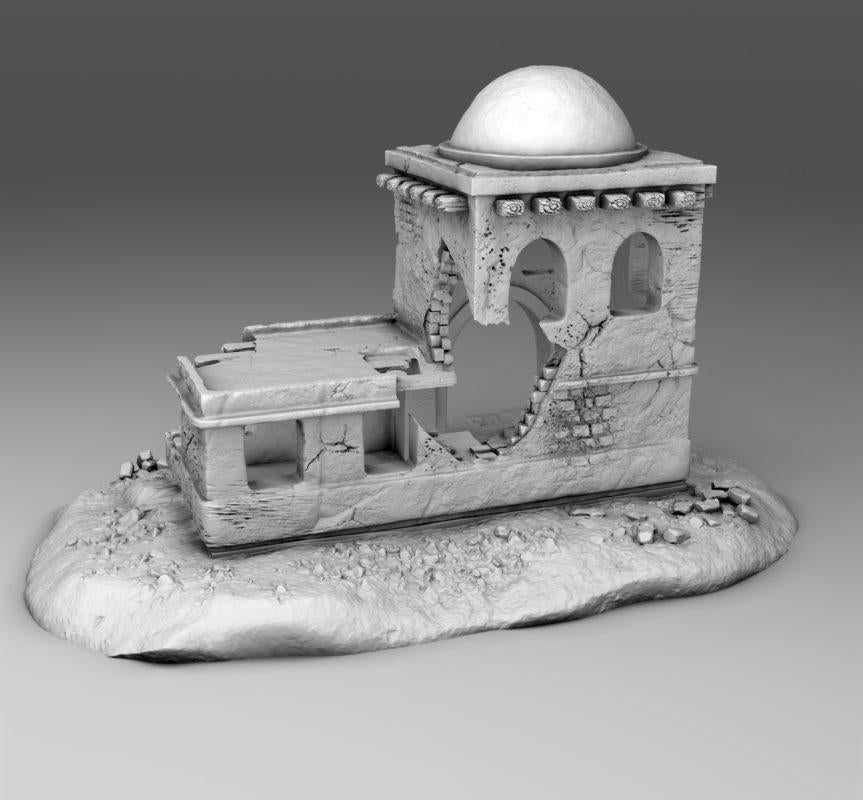 Wargaming Terrain  Arab Building Terrain 01 | 3D Printed Miniatures in 1:56 Scale Various Scales