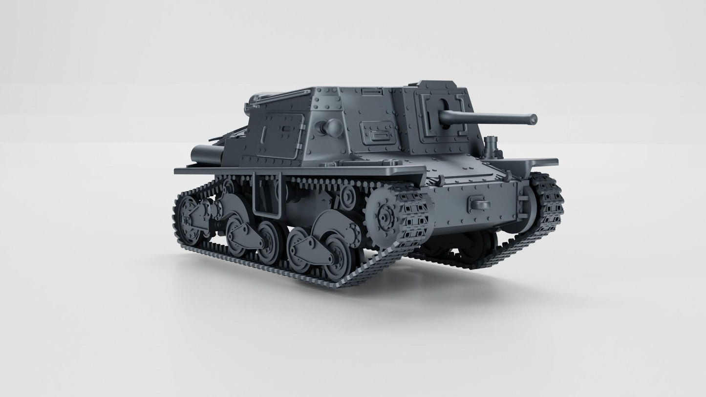 Semovente L40 da 47-32: Italian WWII Self-Propelled Gun, 3D Printed