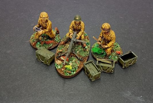 3D Printed Imperial Japan Type 92 MMG Crew - 1:56 Scale Miniatures