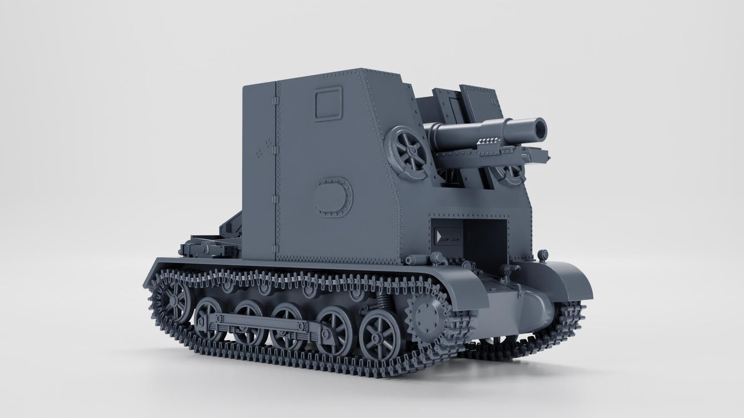 3D Printed 15cm sIG 33 auf Panzerkampfwagen I Ausf.B (Sd.Kfz.101) - WW2 German Tank Model