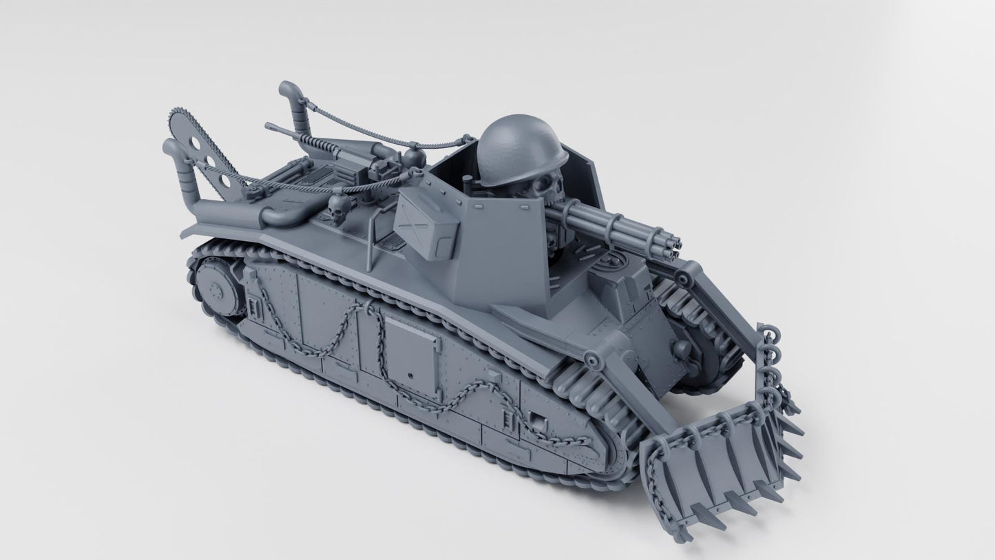 Heavy tank Char B1 (France, WW2)  K47 Fallout Gaslands Weird War II 1-64