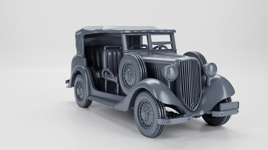 BA Battlegroup Polish Fiat 508IIIW Lazik Jeep (opened and closed) (Poland WW2)