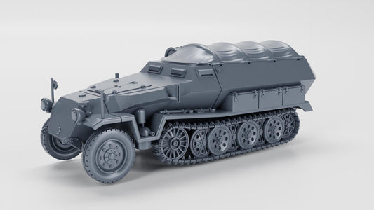 Sd.Kfz.251_8 Krankenpanzerwagen (Ambulance) (Germany, WW2)  – 3D Printed WWII Model – 28mm / 1:56 Scale for BA & Tabletop Wargames