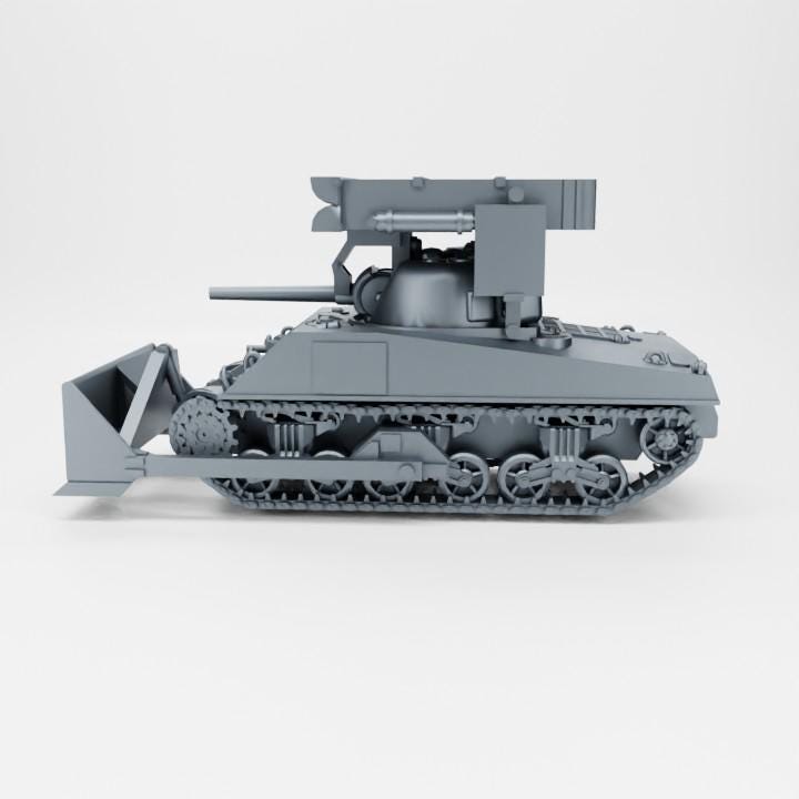 Bolt Action Battlegroup USA Medium tank M4A2 Sherman Dozer (USA , WW2) 2 variants