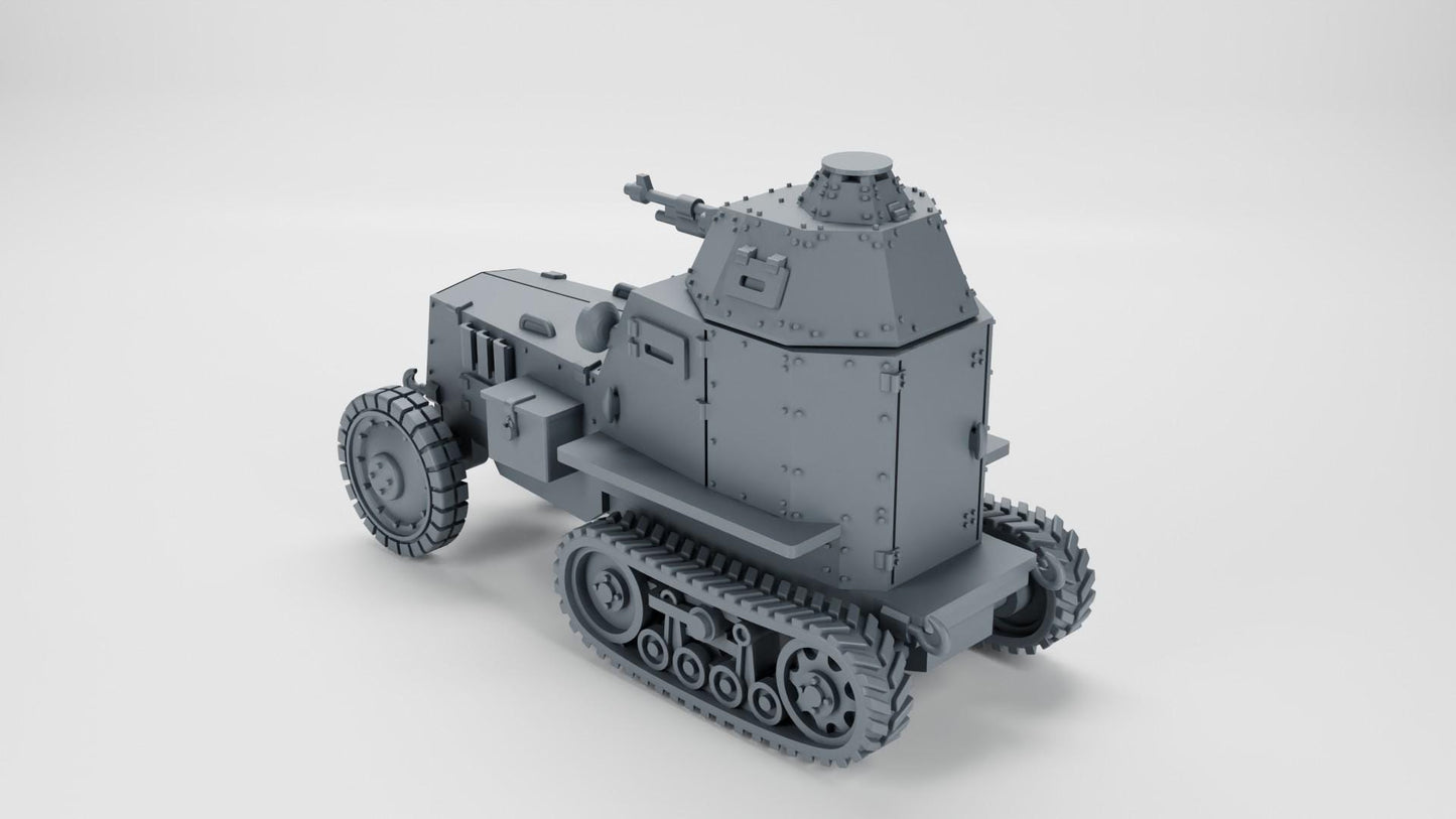 Bolt Action Battlegroup Half-track Wz.28 - Armoured car model 28 (Poland WW2)