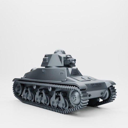 Hotchkiss H35 French Tank – 3D Printed Resin Miniature (Multiple Scales)