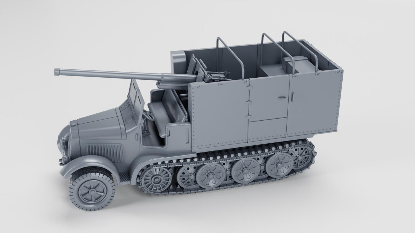 Sd.Kfz.6-3: WWII German 7.62cm Pak 36 (r) Resin Miniature