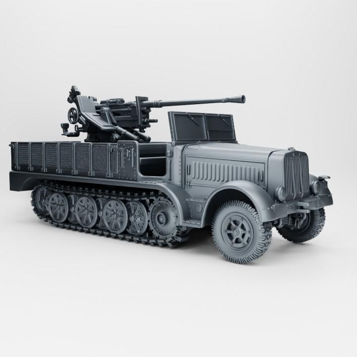 BA Battlegroup Sd.Kfz.7-2 - 3.7cm Flak37 (Germany, WW2) Various Scales