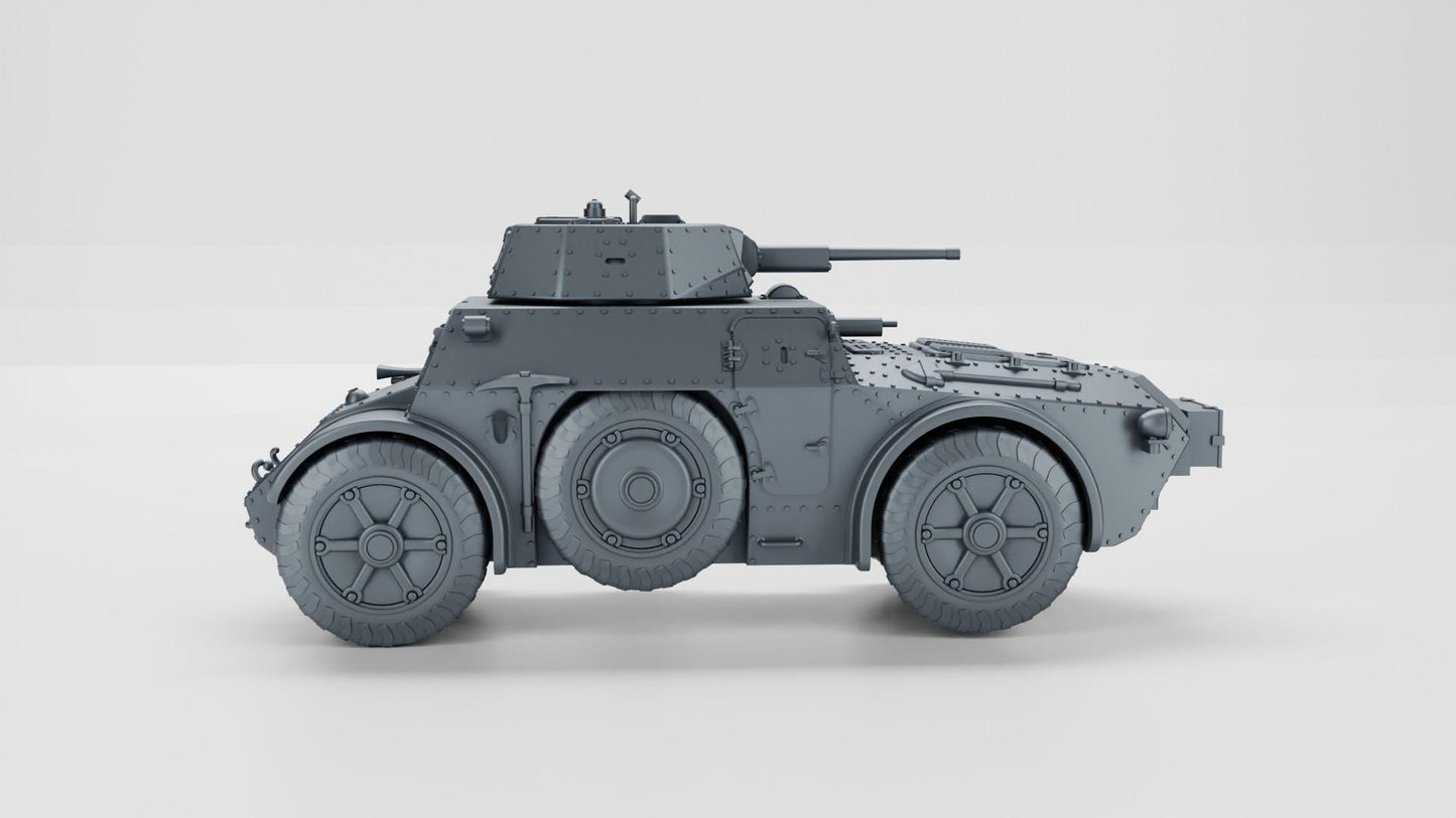 BA Battlegroup Italian Fiat-Ansaldo Autoblinda 43  (WW2 Italy ) 3D Printed Various Scales