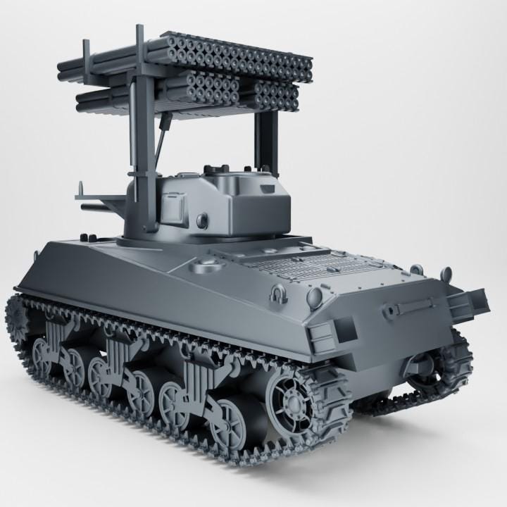 Sherman Calliope T34 – 3D Printed Resin WWII Vehicle Model